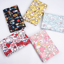 厂家批发面包超人印花210D牛津布，卡通印花五分格PVC隔水防水布