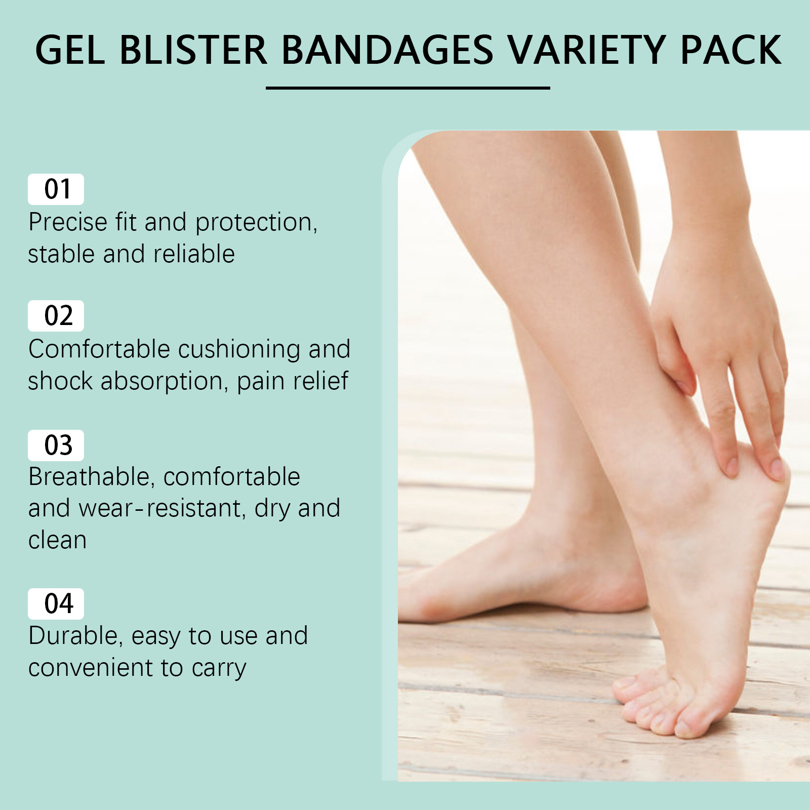 EELHOE blister bandage, foot breathable, light, dry, portable, comfortable and stable foot skin care bandage_voghion.com