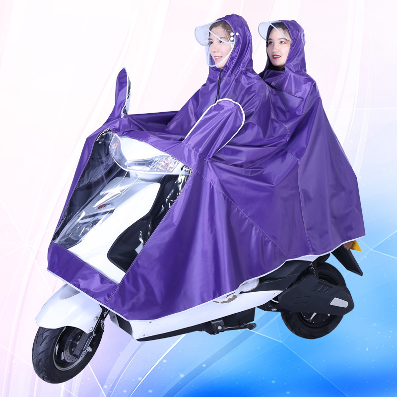 [One piece of postage] Electric battery motorcycle raincoat long full-body rainstorm protection single double men and women poncho