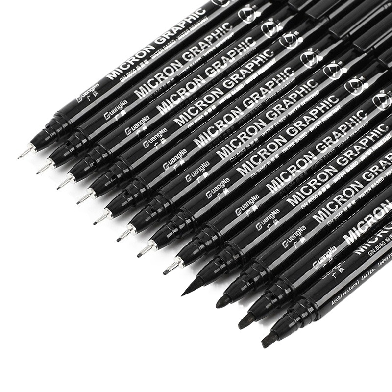 Needle pen 8050 anti-blooming Hook pen cartoon Gundam drawing drawing line anime design hand-painted Hook pen