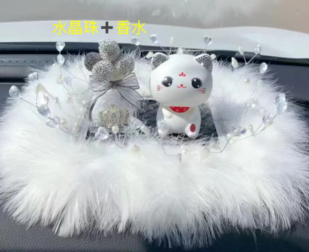 Artículo creativo de la chica del mar adornos de automóviles perfume encantador ángel perfume de automóvil perla base de diamante perfumado perdurable