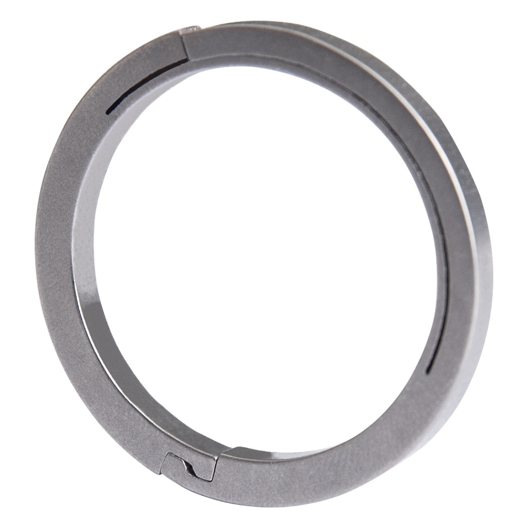 Llavero de aleación de titanio llavero redondo tamaño fino llavero simple mini hebilla