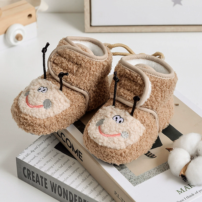 Children's footwear, fleece shoes, demi-season socks for new born for men and women girl's for early age, soft sole, 6-12 month