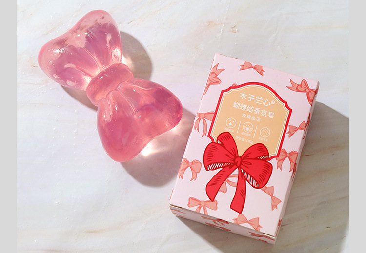 Bow Knot Pattern Cute Style Bow Knot Bar Soap Cute Bath & Shower Personal Care