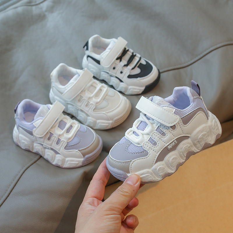 Zapatos deportivos para niños 2025 primavera nueva malla transpirable moda versátil con suela suave para niños, niñas y niños zapatos para padres