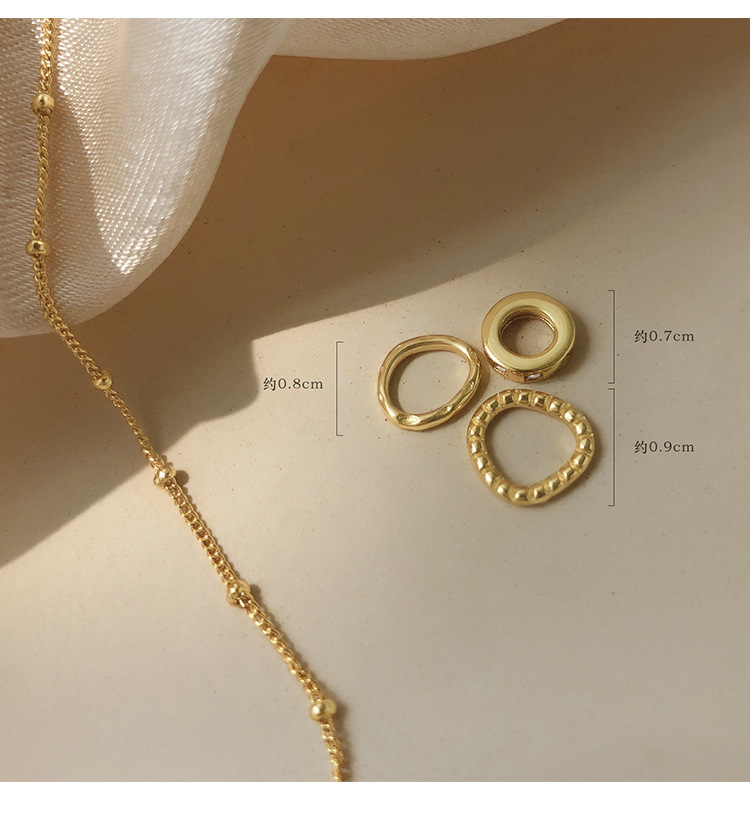 necklace simple clavicle chain fashionable circle copper necklace