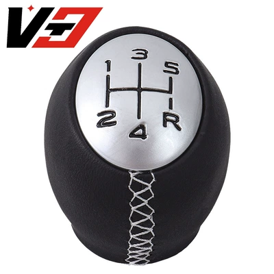 Handle Gear Head Accessories — Cab and accessories - hand-sewn-matte-cover-wrapped-leather-white-thread-5-speed