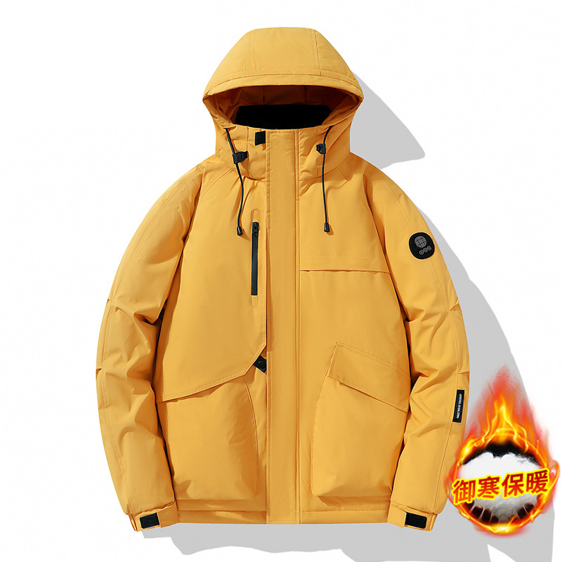 Graphene Smart Heating Jacket Cotton Coat for Men with Hood, Graphene Cotton Coat with Fleece Lining and Thickened for Outdoor Activities
