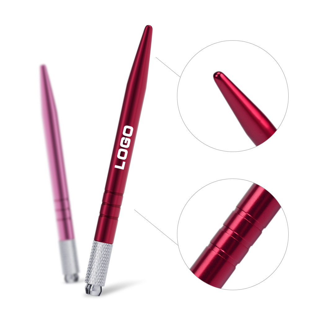 Korean Tattoo 6-Color Pointed Tail Tattoo Pen Hand-Made Fogging Pen Tattoo Eyebrow Pencil Tool Printing Logo Other Beauty Cross-Border