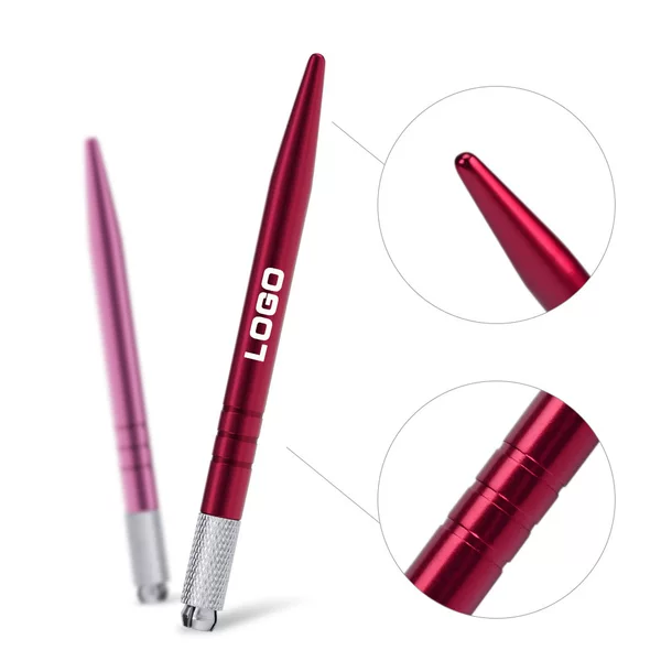 Korean Tattoo 6-Color Pointed Tail Tattoo Pen Hand-Made Fogging Pen Tattoo Eyebrow Pencil Tool Printing Logo Other Beauty Cross-Border