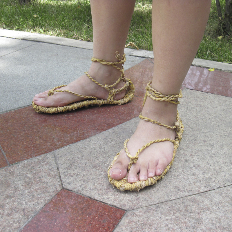 Long March straw sandals, Death cosplay, Death shoes, Death straw sandals, Death slippers, excellent