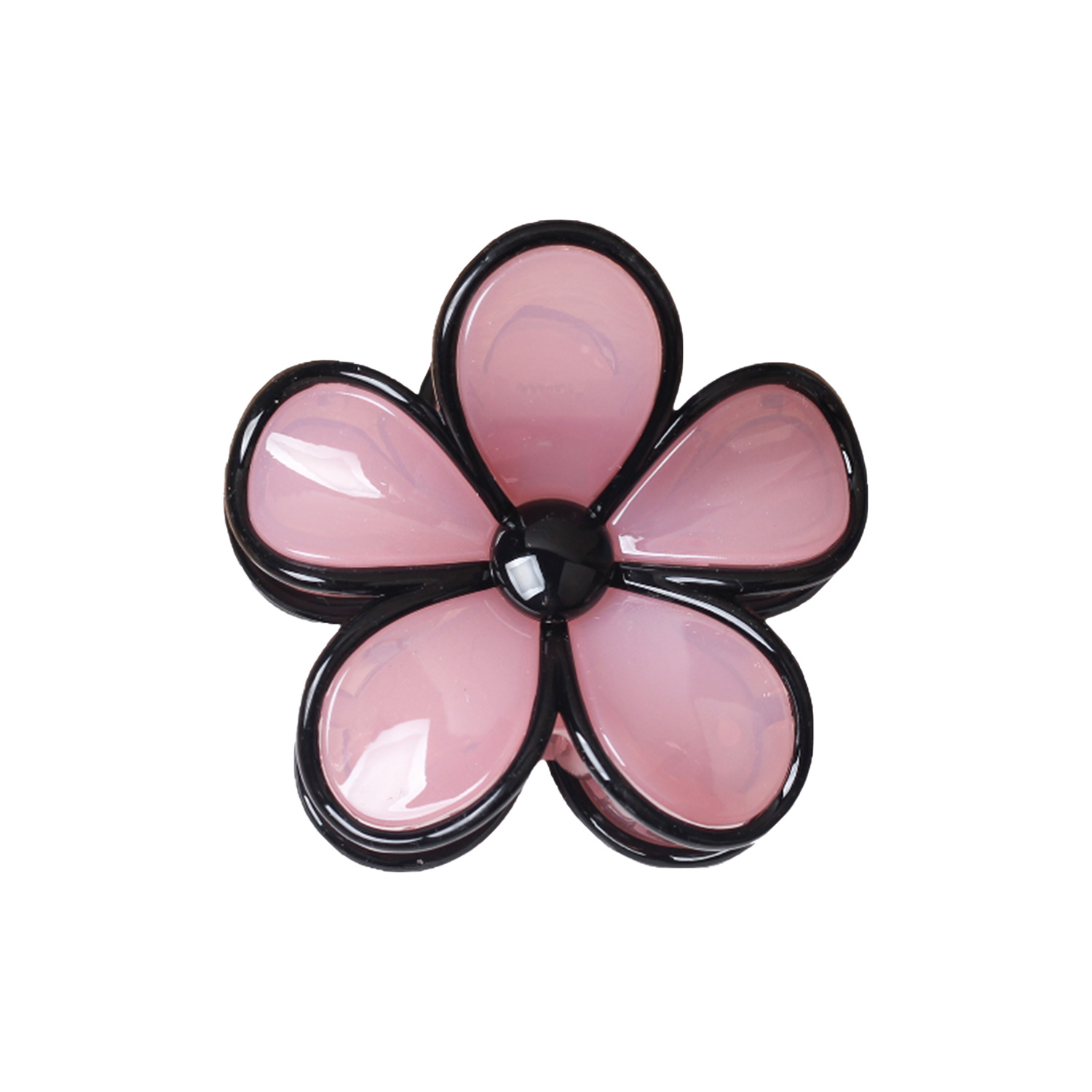 Nuevo clip de agarre de flor de color de contraste de gelatina, clip de tiburón de agarre de cabello de primavera y verano, clip de cabello de medio amarre, accesorio para el cabello, joyería para el cabello al por mayor
