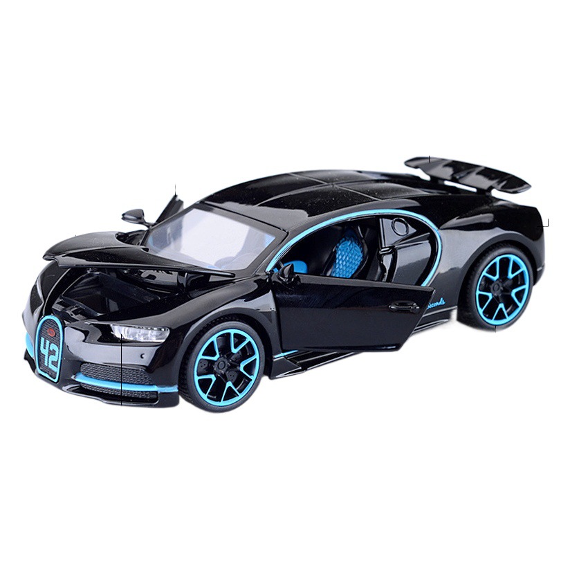 Jianyuan aleación coche modelo 1:32 paño jiachilong coche deportivo Tire hacia atrás el sonido y la luz apertura de la puerta modelo de coche de juguete adornos