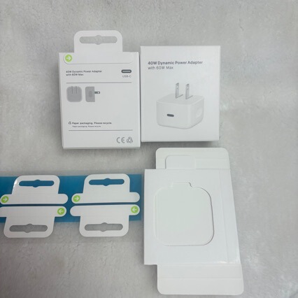 Suitable for Pd40W Charging Head Packaging Box, Apple 83% off Stackable Standard Chinese, American, and European Paper Packaging for Apple 17 Fast Charging