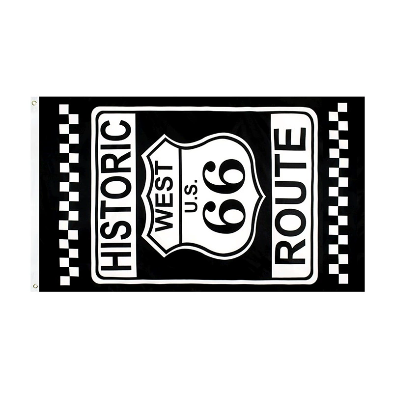 Штандарт флаг маршрута 66, большой флаг Flag Route 66 Flag4 флаг 3*5 футов из полиэстера
