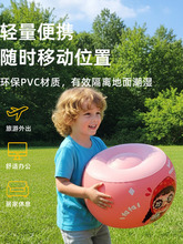 ✅充气沙发户外气垫懒人折叠便携式露营家用空气休闲沙滩野餐凳圆