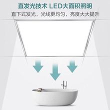 集成吊顶600x600led平板灯60x60led面板石膏矿棉板工程格栅灯