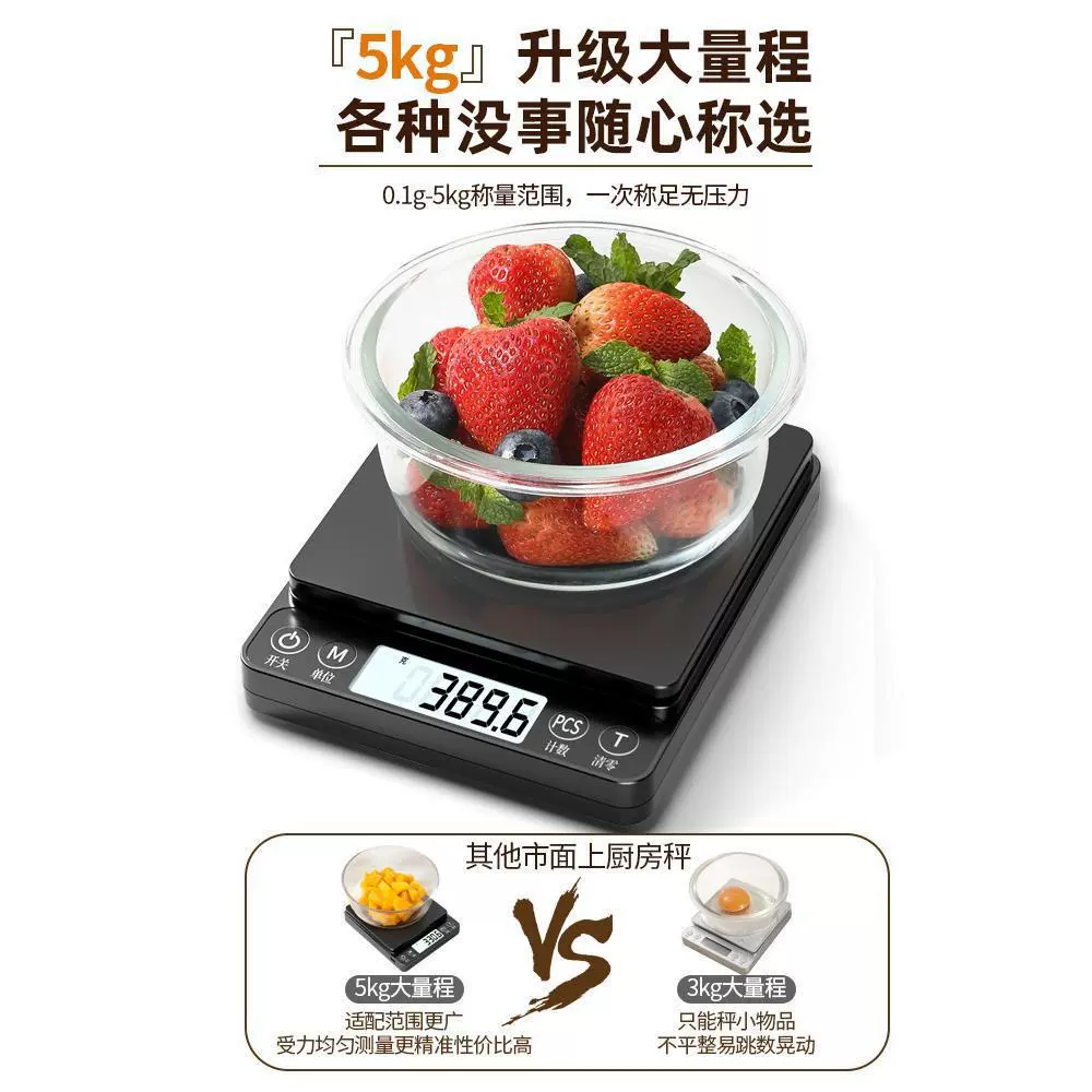 Небольшие электронные весы, электронные весы, высокоточные кухонные весы, точная выпечка, бытовая китайская медицина, пищевые весы, меньшие весы