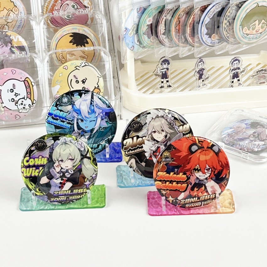 Water ripples bar support Gumei acrylic transparent small storage display stand Square single millet stand