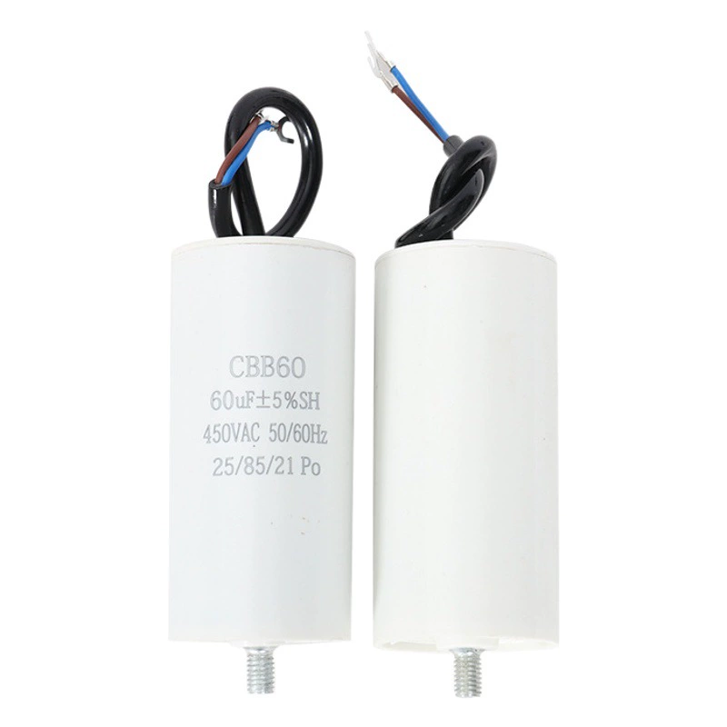 CBB60 конденсатор для автомойки с воздушным компрессором, 450 В, конденсатор для стиральной машины, конденсатор для водяного насоса, машина для изготовления лапши, двигатель кондиционера