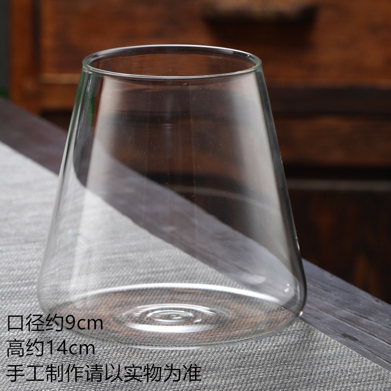 Fabricantes coleccionan vidrio de escritorio hecho a mano micro paisaje taza de exposición botella ornamental botella de luz transparente acuario ecológico