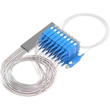 PLC微型光分路器1分64SC/UPC0.9mm裸纖光分配器分路器1米