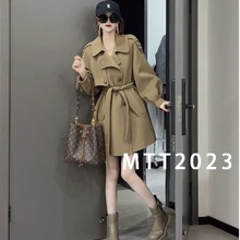 心爱小蜜蜂秋冬新款双面仿羊毛大衣女宽松显瘦时尚毛呢外套女【天