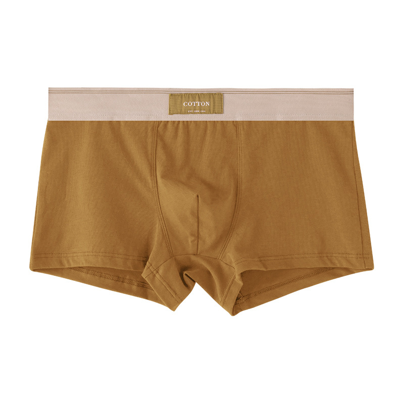 Ropa interior de los hombres puro algodón antibacteriano inferior entrepierna hombres Boxer shorts deportes transpirable Juventud más tamaño ropa interior de algodón de los hombres