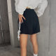 Korean purchasing women's new elastic waist side lace-up loose shorts design sports women's shorts