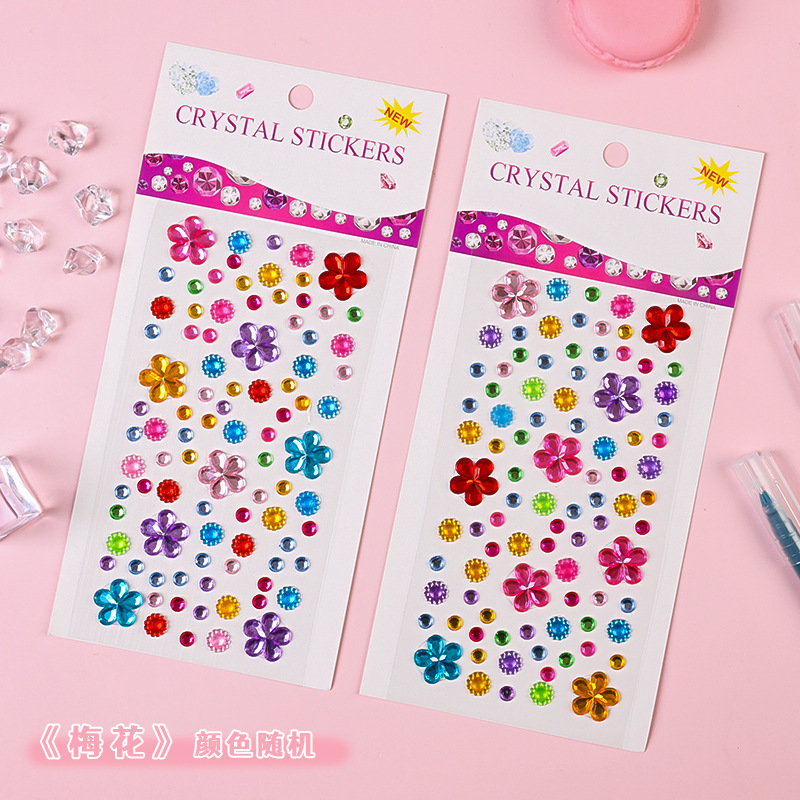 Pegatinas de gemas para niños Pegatinas de dibujos animados de diamantes de cristal para niñas Pegatinas de recompensa de princesa brillante Pegatinas de vestir