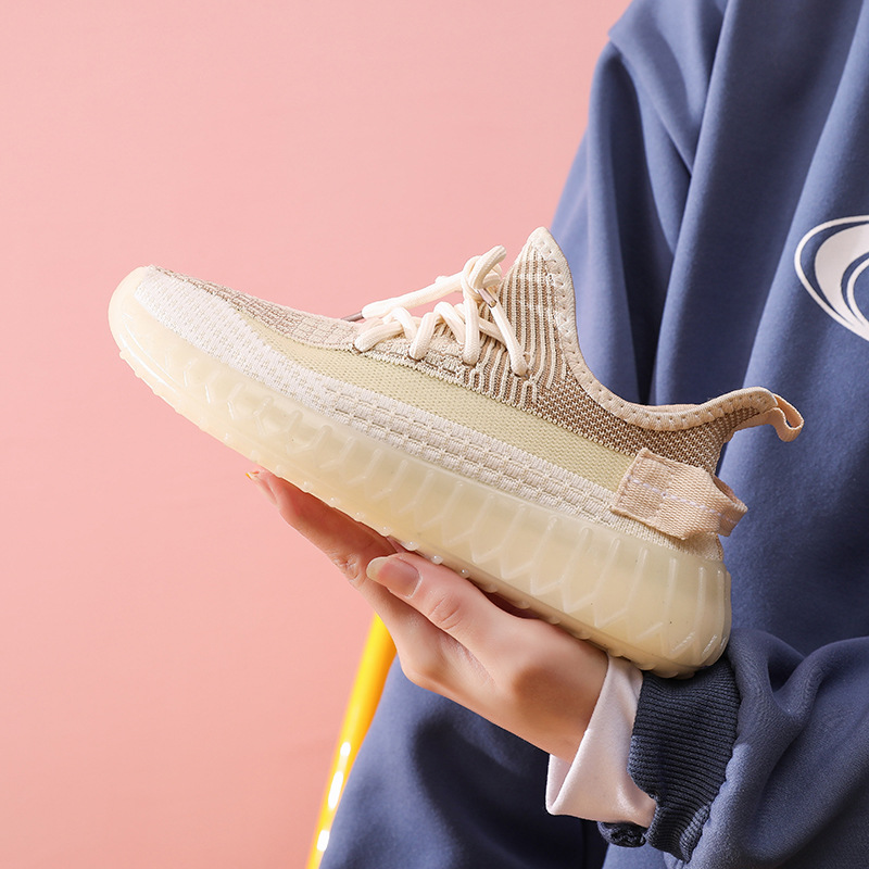 Popcorn zapatos de coco de fondo suave muy popular transpirable zapatos de correr para las mujeres primavera nueva zapatilla casual Mujer
