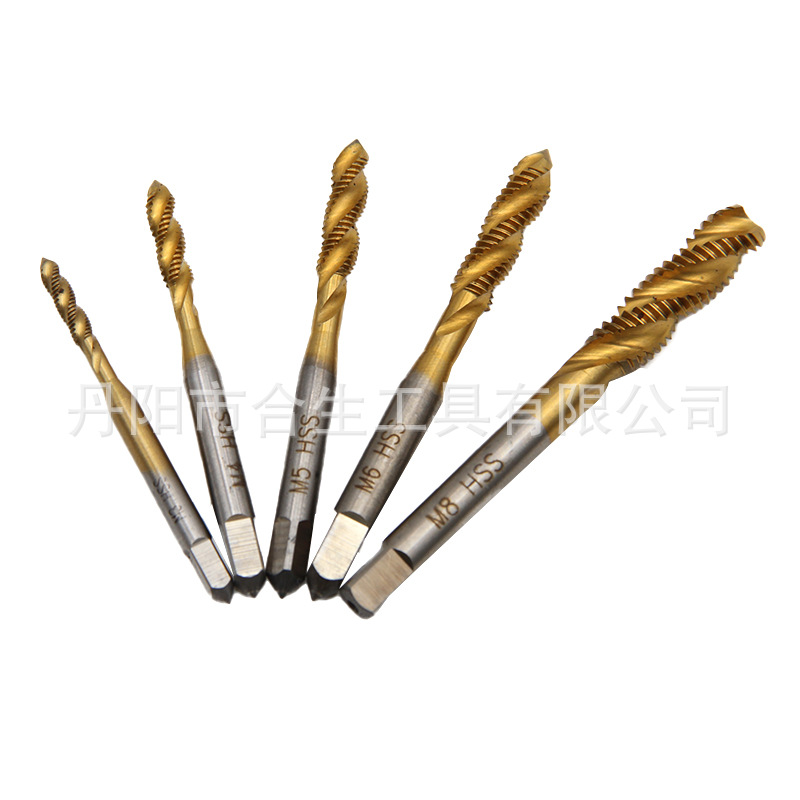 Tornillo de alambre para máquina de ranura en espiral de acero de alta velocidad de 7pc