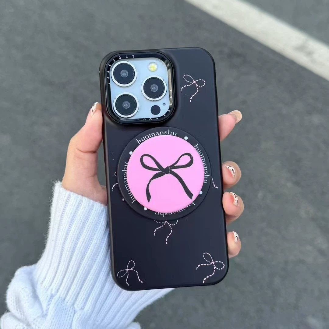 Кожух для телефона Apple с бантом, трубка/трубками, совместим с iPhone 15 Pro, 16 Pro Max