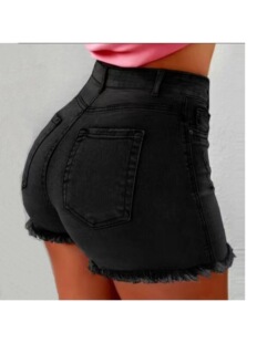 V 38077 Fringe Ripped Denim Shorts ���K�ƶ�ţ�ж�ѝ �羳��