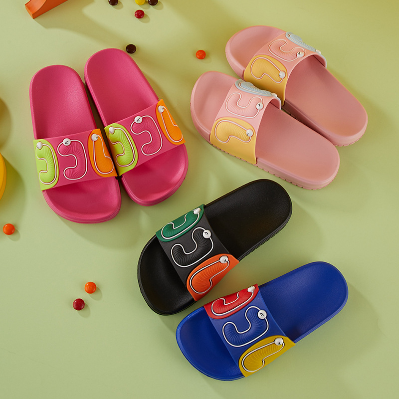 Jiajiale 2021 new pattern children Cartoon slipper non-slip children men and women Tongbaobao Child slipper