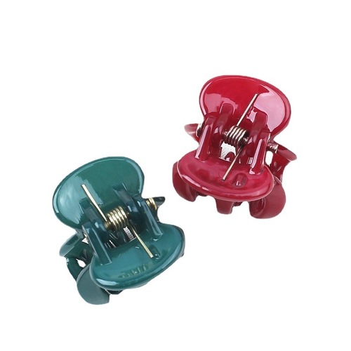 Minimalist glossy claw-shaped mini hair clip, woven, irregularly small top clip, broken hair clip, hair accessory, wholesale