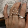 Brand small design ring, chain, silver bracelet, jewelry, trend of season, internet celebrity, simple and elegant design, silver 925 sample