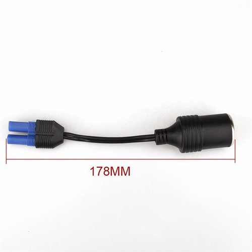 Factory direct sales EC5 to cigarette lighter car emergency start power conversion cable DC head cigarette lighter socket car