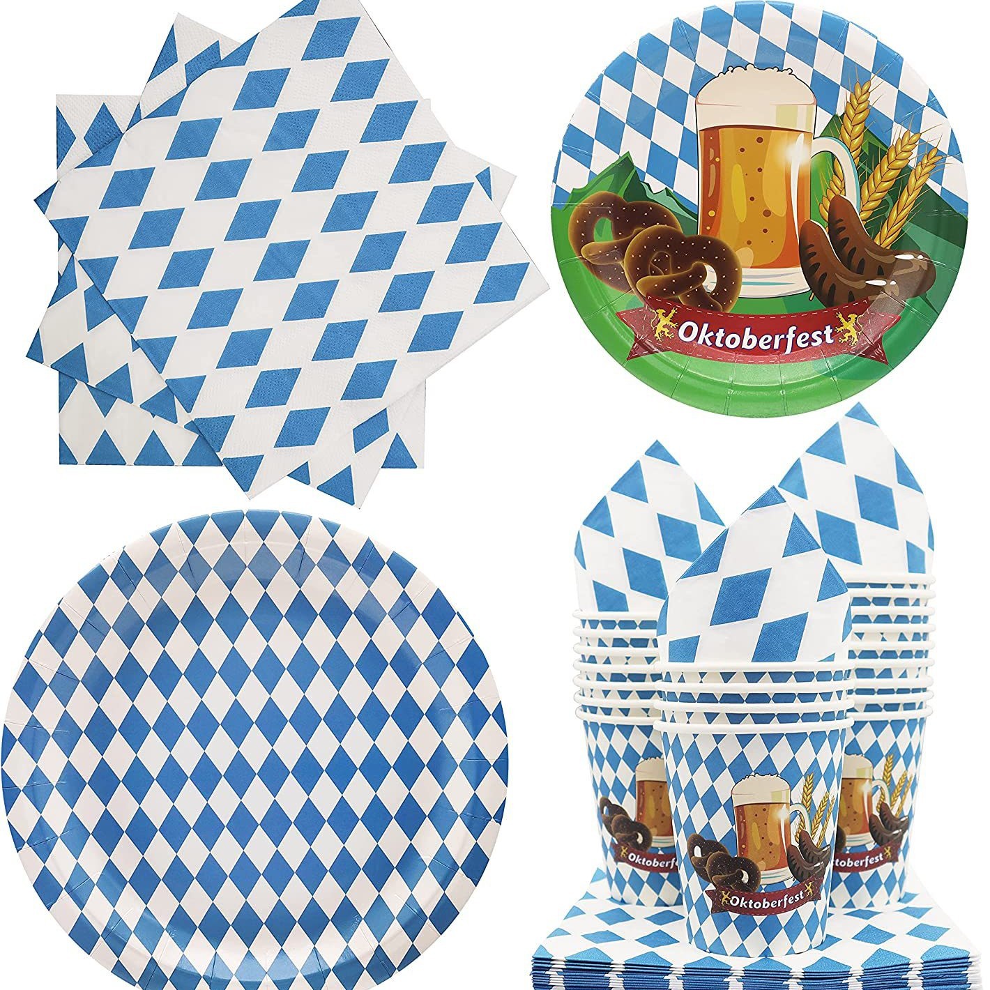 맥주 축제 7 인치 16 조각