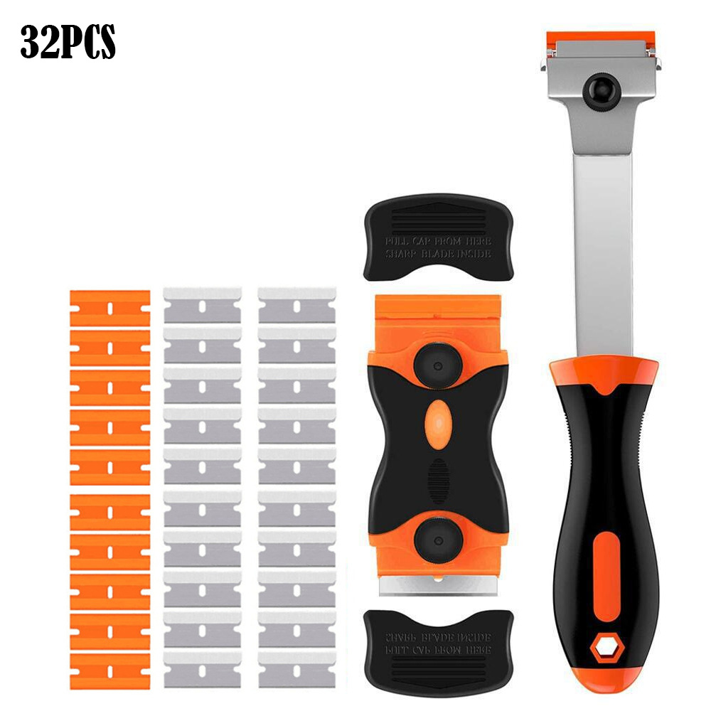 32-piece herramienta de acabado Etiqueta de pegamento de vidrio etiqueta pegamento limpieza de residuos pala cuchillo