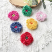 马海毛手工钩织多巴胺花朵包包衣服配件辅料服装装饰配饰手钩花