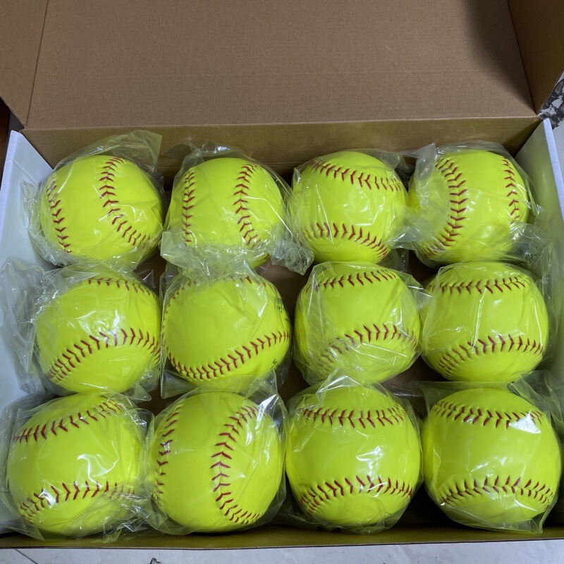 Softball 12inch Standard Softball Cowhide Pvc Two-Layer Leather Customizable for Professional Baseball Training and Competition Softball 12inch Standard Softball Cowhide Pvc Two-Layer Leather Customizable for Professional Baseball Training and Competition