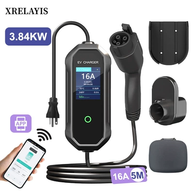 American Standard Charging Pile 3.84Kwtype1 New Energy Vehicle Portable Charging Gun 16A Fast Charging