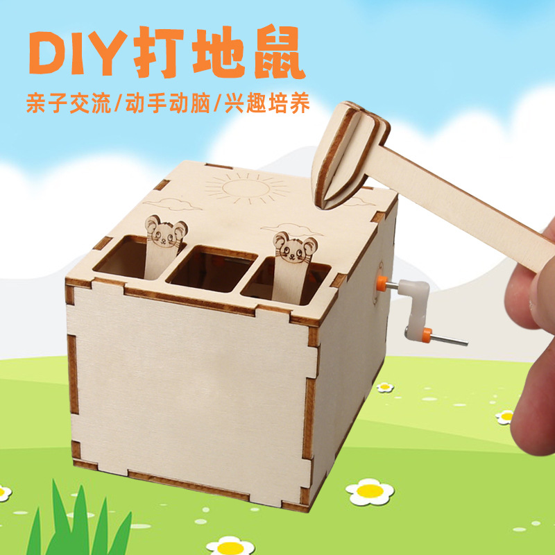 Science Small Experiments, Small Inventions, Small Productions, Handmade DIY Materials, Whack-A-Mole Technology Toys, Stem Science and Education Teaching Aids