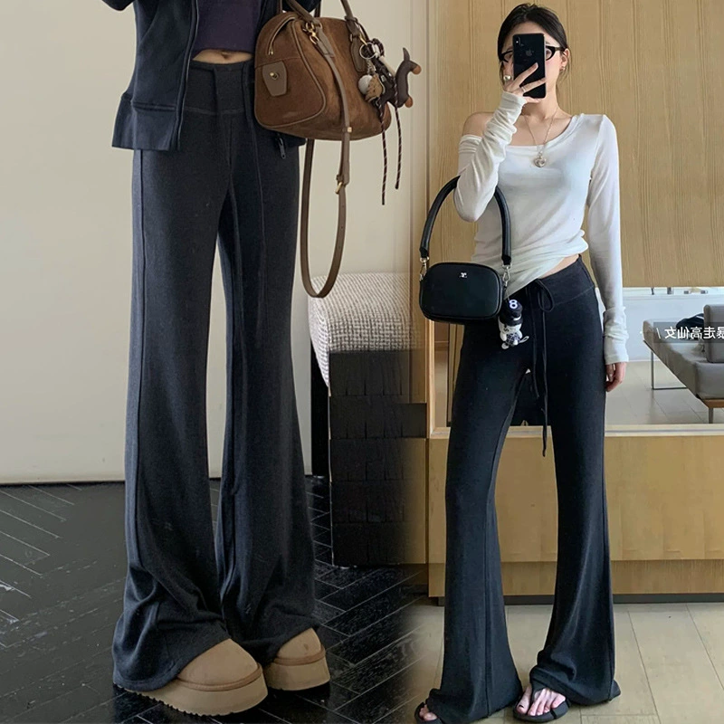 Пятно беременные вязаные брюки микро-ламы новые весенне-осенние тонкие подвески брюки для живота микро-брюки повседневные брюки