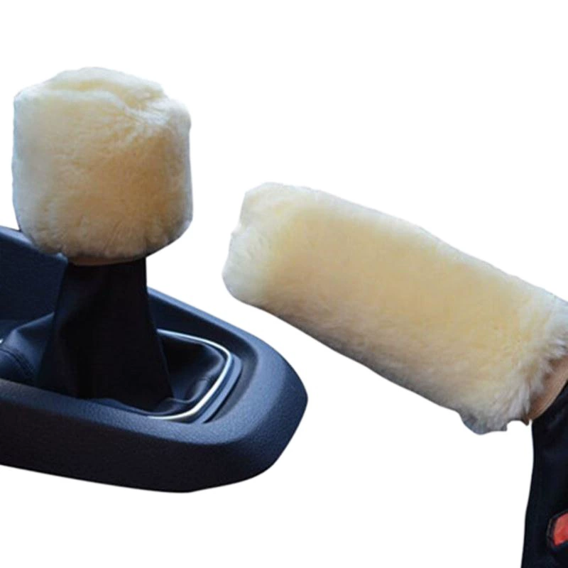 Зимние плюшевые новые автомобильные крышки передач Крышка механизма ручного тормоза крышка механизма ручного тормоза оптом