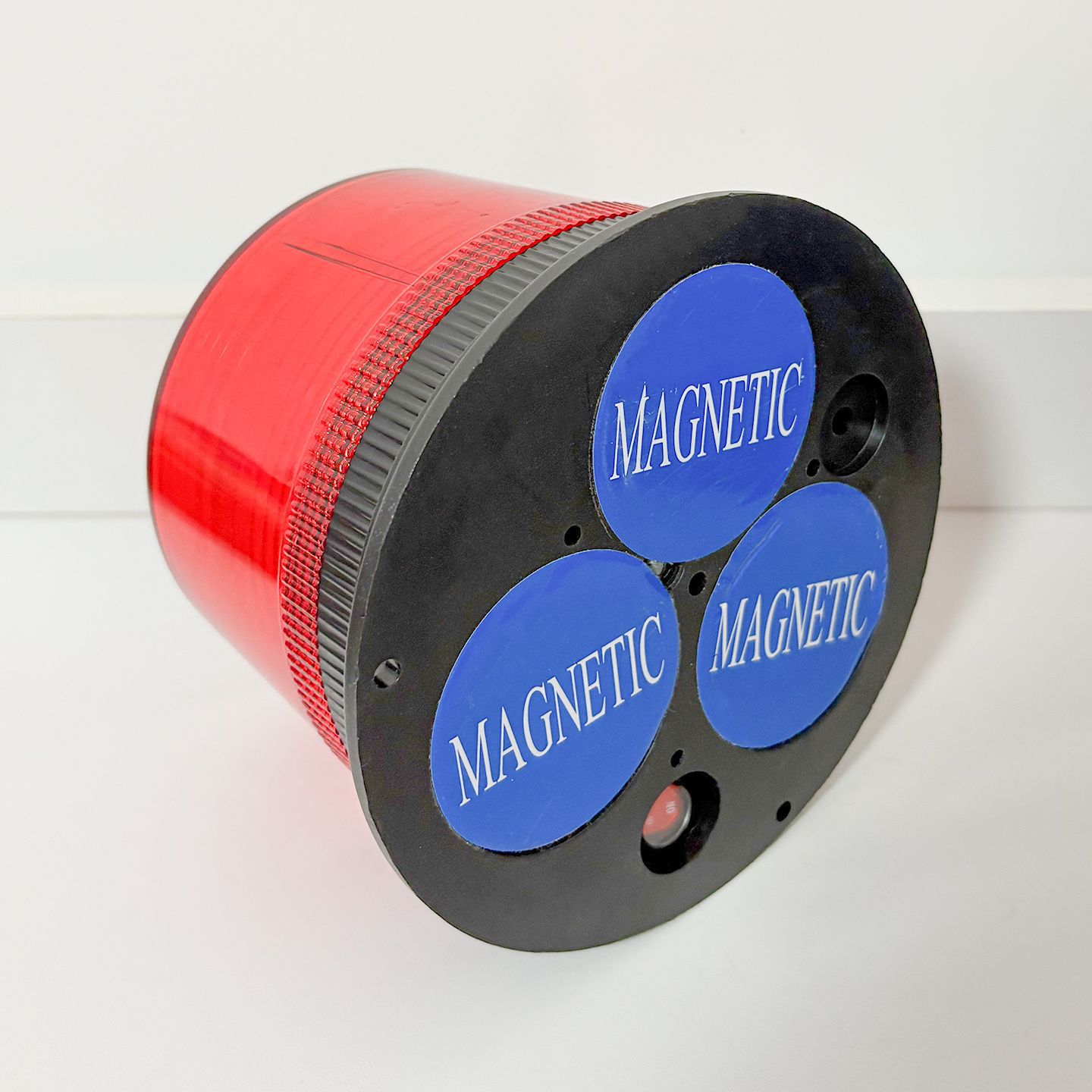 Lámpara de disparo solar LED rojo y azul luz de advertencia de adsorción magnética para vehículos nocturnos