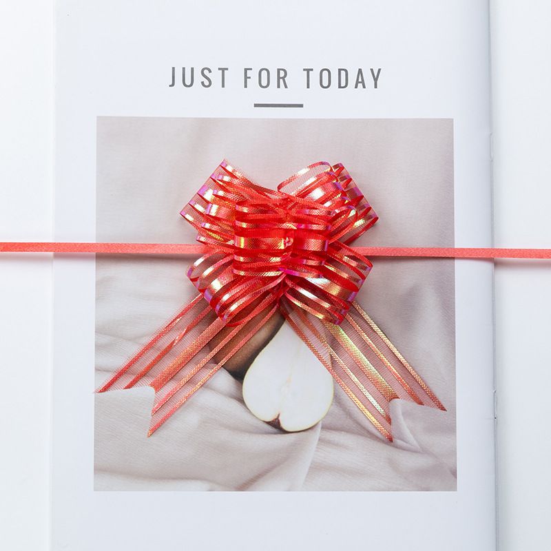 Ribbon colorido dibujo de flores colorido carro de boda decoración de regalo embalaje mariposa sala de bodas escaleras de techo colgante sala de estar dibujo de nieve