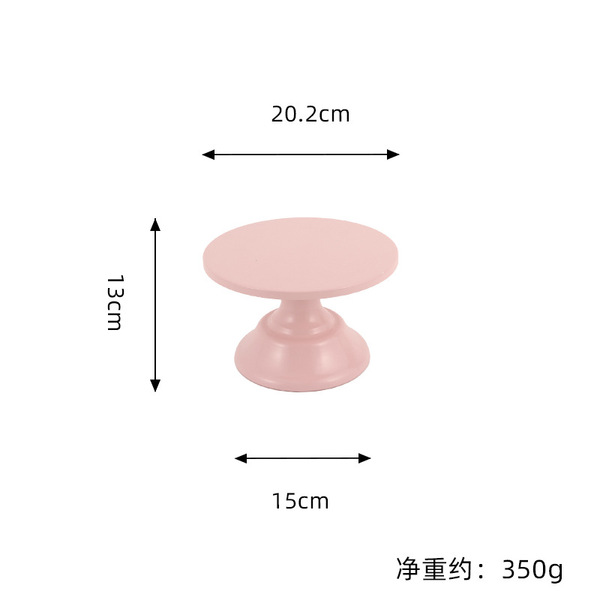 New dessert platform high -side tray cake disk lipstick plate metal…