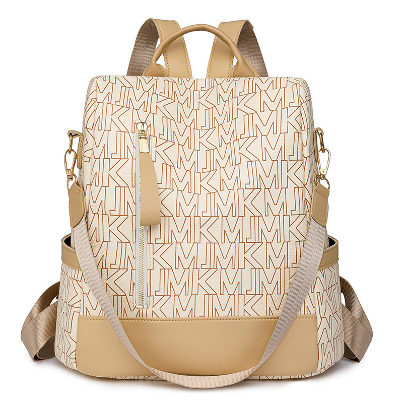 Mochila impresa de moda para mujer nuevo estilo salvaje 2024 mochila antirrobo de gran capacidad bolsa de viaje de ocio multiusos al por mayor